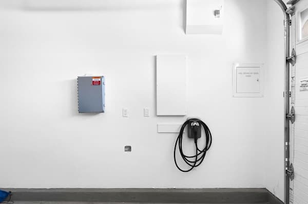 No need to make any pit-stops as our home is equipped with an EV charger!