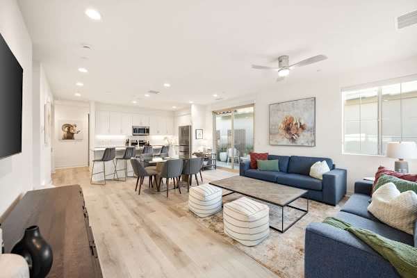 Open great room makes easy to host and spend time together.