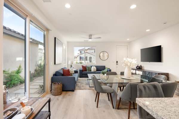 Living and dining areas connecting you to the outdoor living space.
