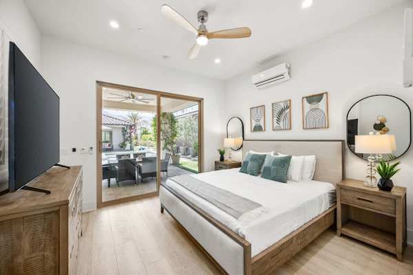 Casita Suite has a lovely king-size bed for a good night's sleep.
