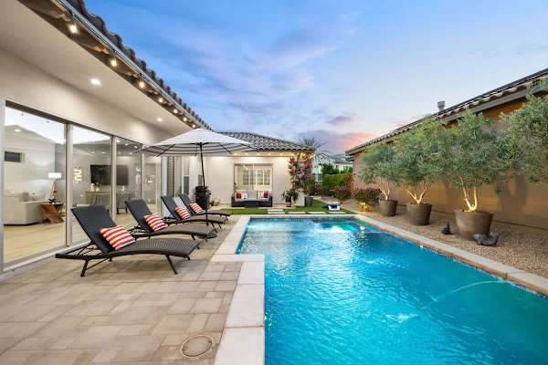 Enjoy a quick evening swim and bask in the views.