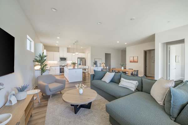 Open living space with golf course views and plenty of room to spread out and relax.