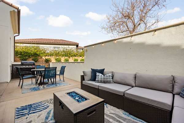 Enjoy the warmth and ambiance of your own patio fire pit.