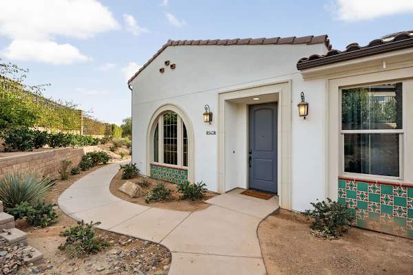 Beautifully designed property facade welcoming you home.