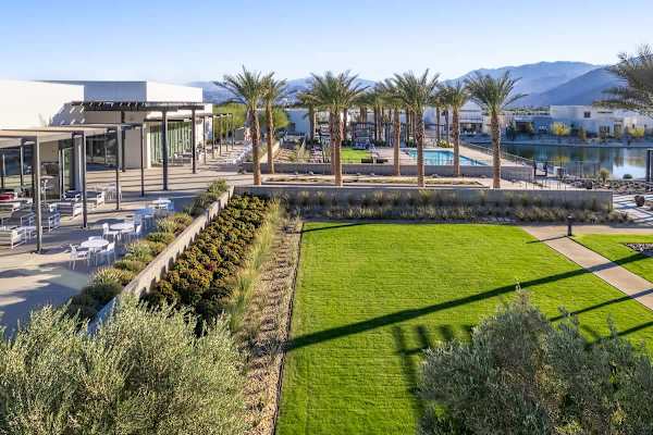 Fresh green grass and sunshine make this the perfect spot for outdoor yoga or stretching.