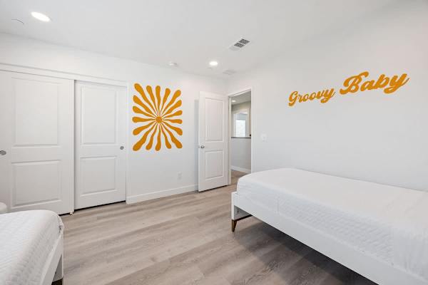 Bedroom features a large reach-in closet!