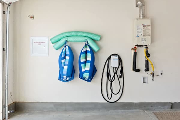 Garage has an EV charger for your convenience!