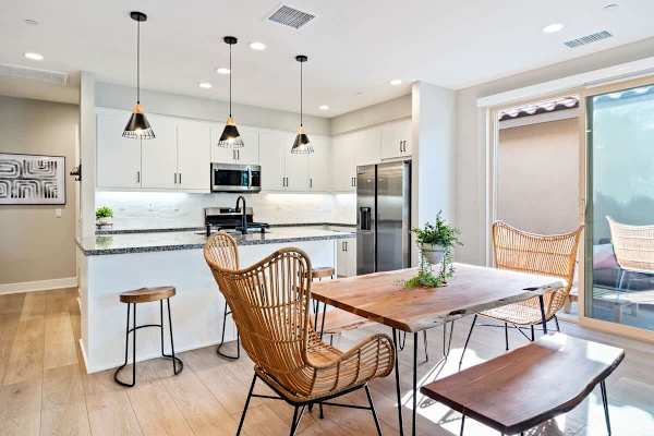 Comfortable dining area ideal for breakfast, lunch, or dinner.