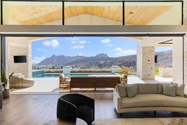 The home is spacious and open with plenty of seating!
