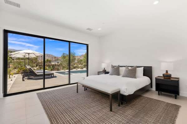 A light-filled master suite designed for relaxation and serenity.