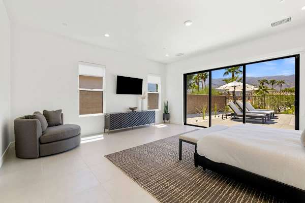 Enjoy mornings in the sunlit master suite.
