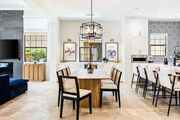 There's plenty of room for the whole family to enjoy their meal.