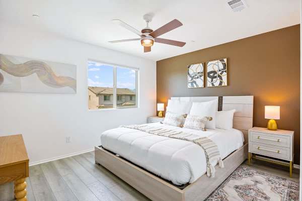 Bedroom with a comfortable King bed