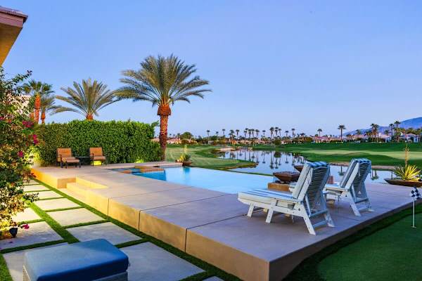 Your backyard oasis overlooks the pristine fairways of Mountain View Country Club.