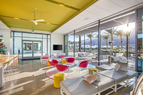 The Hub is your community hangout spot with seating, library space, and fresh coffee.