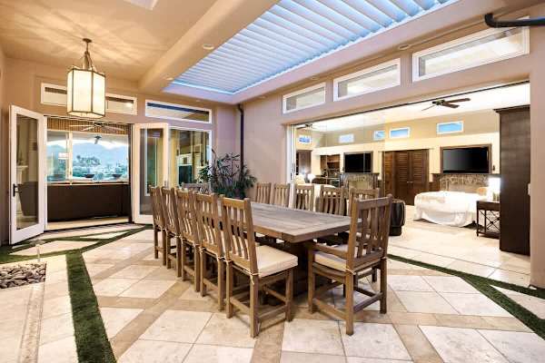 Spacious dining area perfect for gathering and entertaining
