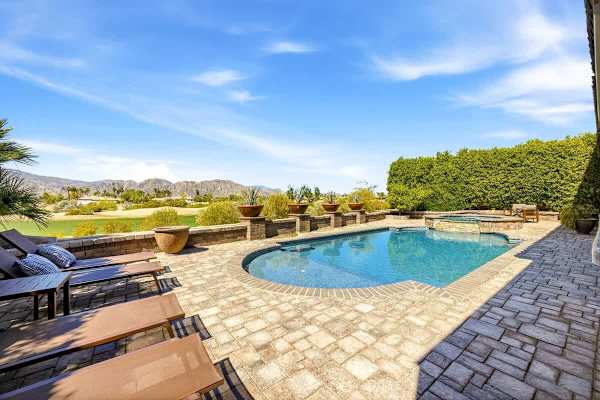 Enjoy the open views in a private outdoor pool.
