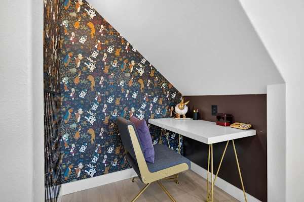Workspace across the kitchen.