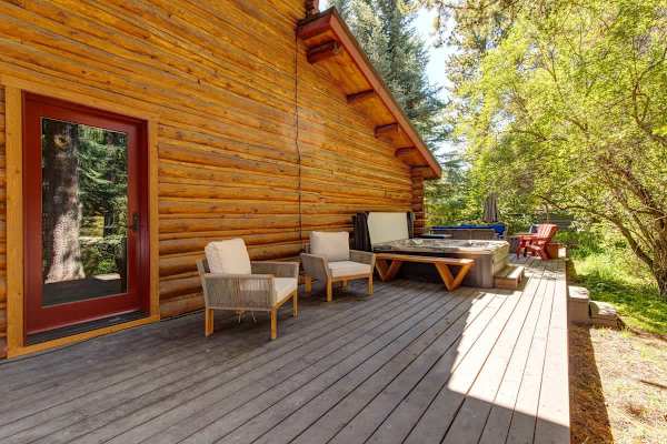 Abode at the Aspens, luxury log cabin, hot tub, near Teton Village