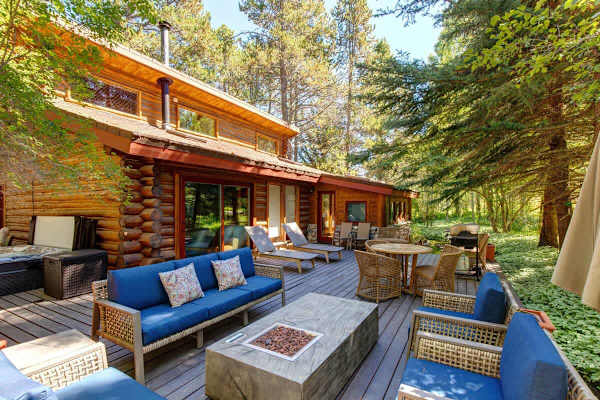 Abode at the Aspens, luxury log cabin, hot tub, near Teton Village