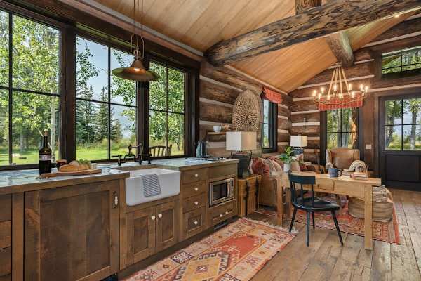 Abode at Teton Game, sweeping estate with 3 cabins, private hot tub