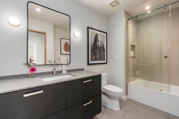 Abode at Sky View, rooftop hot tub, walk to town, stunning views