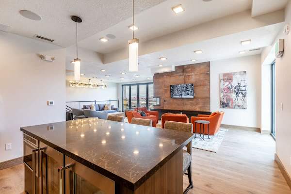 King’s Crown Tower – Community Amenities & Ski Access Building, directly across the street from the property.