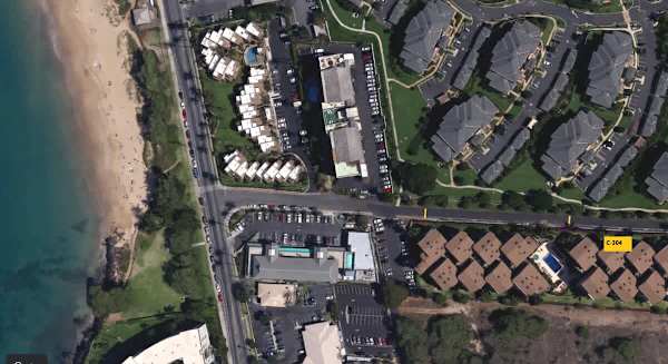 Satellite picture of the Ali'i Kai 