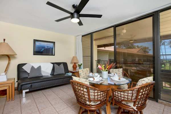 Enjoy your meal with your loved ones in the dining area with 4 chairs plus a nice view from the outside!