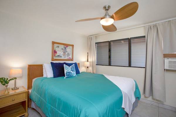 Bedroom with California king-size bed