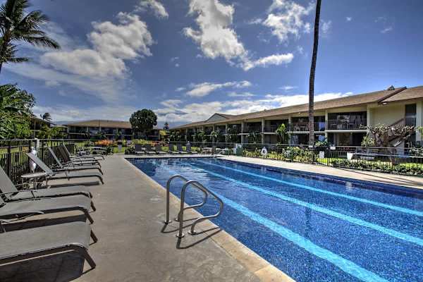 Heated outdoor pool and sun deck