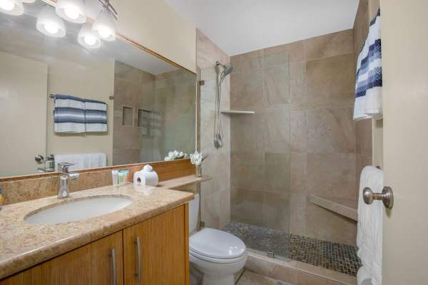 Bathroom with walk-in shower