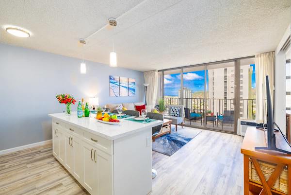 Counter top and dining area
