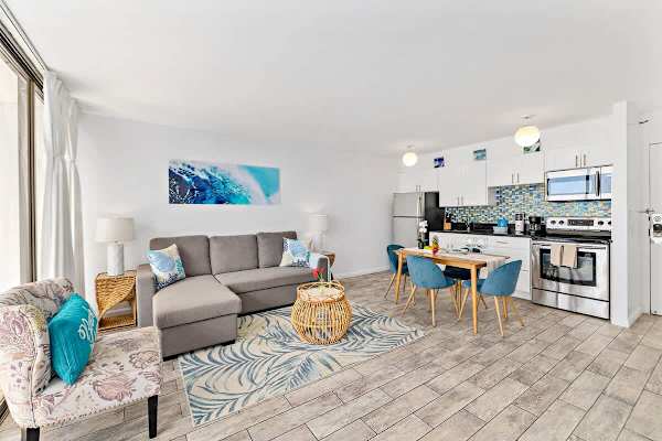 Living room and kitchen 