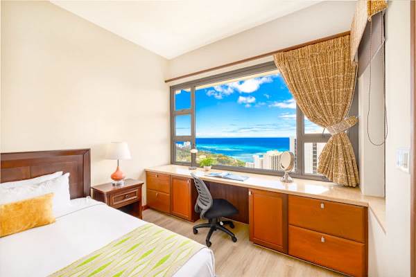 Designated workspace with incredible ocean views