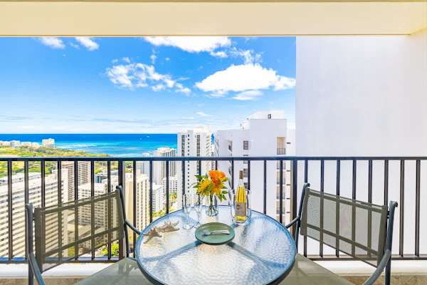 Enjoy your morning coffee on your own private lanai!