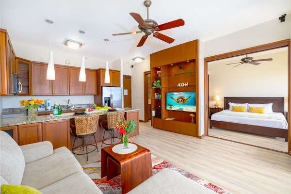 Gorgeous living room with Smart TV