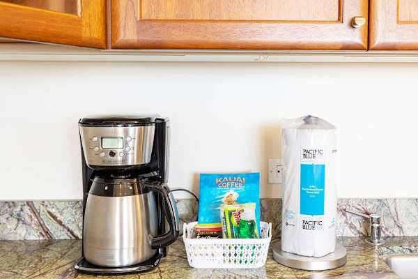 Coffee maker and start up supplies 