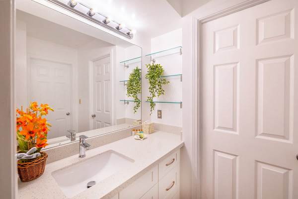 Full Bathroom with access from  the living room and bedroom