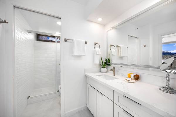 Full bathroom with walk-in shower
