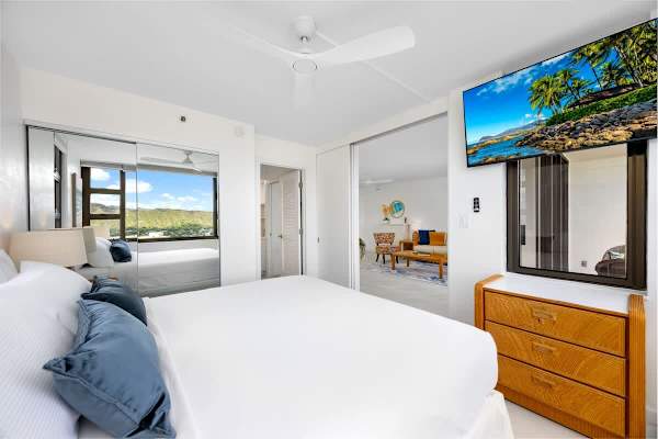 Enjoy watching your favorite TV shows from your bedroom