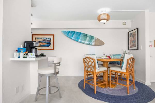 Dining area and coffee station