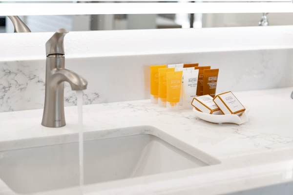 We provide a starter supply in the bathroom