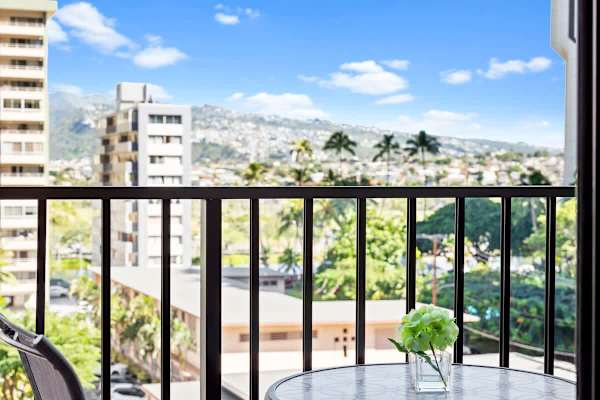 Have coffee in the morning on your balcony!