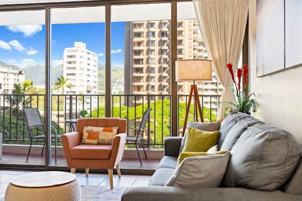 living room with beautiful city views
