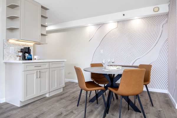 Dining area in the unit