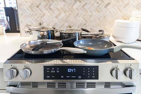 Pots and pans in the kitchen
