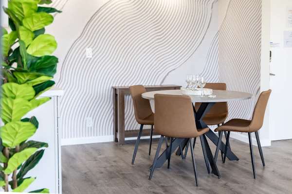 Dining area in the unit