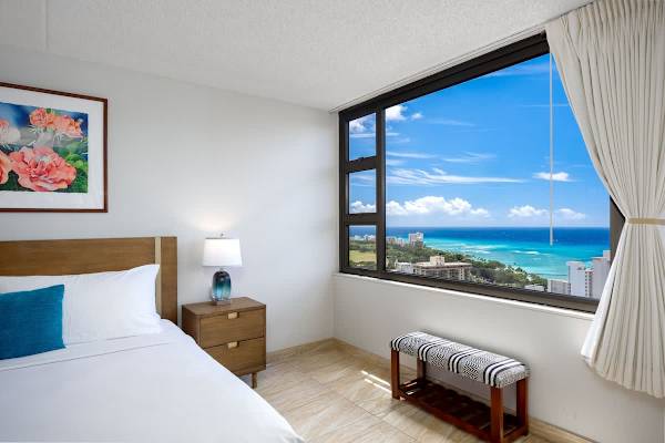 Bedroom w/ sweeping views right outside the window — your own private escape.
