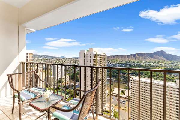 Balcony with patio view 